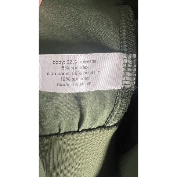 LIVI By Lane Bryant Plus Size 18 Green Stretch Woven Zip-Up Sleeveless Jumpsuit - Picture 12 of 13